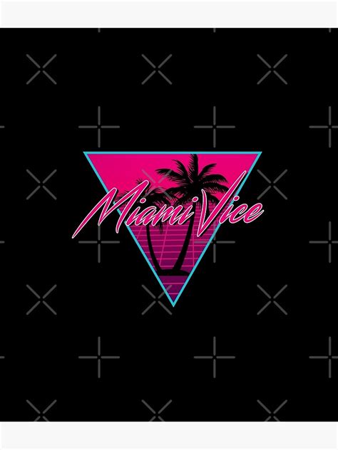 "Miami Vice synthwave logo design" Poster for Sale by RetroDean | Redbubble