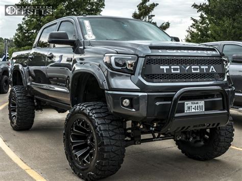 1 2016 Tundra Toyota Bulletproof Lifted 12in Fuel Assault Matte Black ...