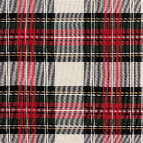 Tartan Polyviscose Check Red/White | Fabric Online