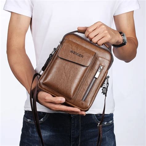 Hulsh Leather Messenger Bag For Men | IUCN Water