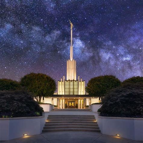 Atlanta Temple Front Sunset - LDS Temple Pictures