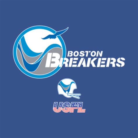 USFL Boston Breakers Retro Logo T-Shirt - Usfl - T-Shirt | TeePublic