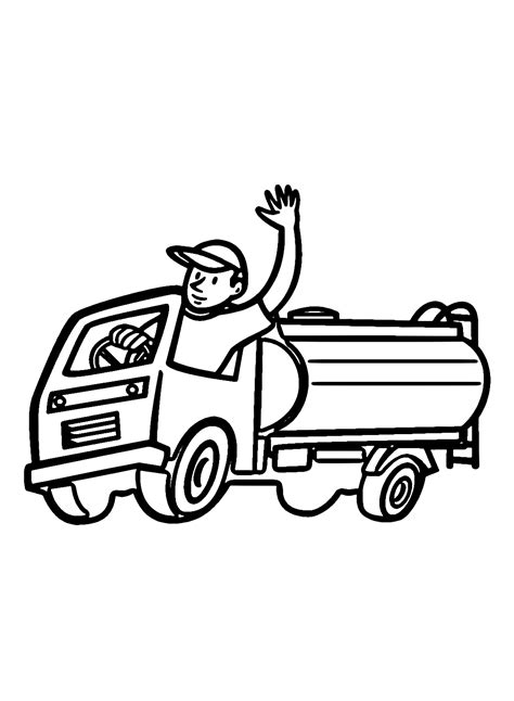 Tanker Truck Coloring Pages — Coloring Pages to Print