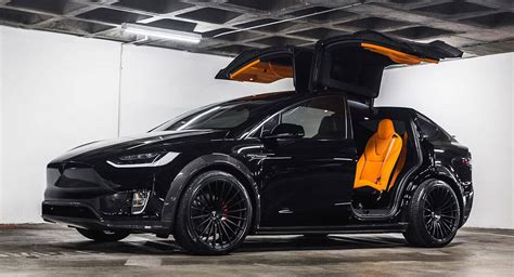 Orange And The All Black: Meet T Sportline's Widebody Tesla Model X ...