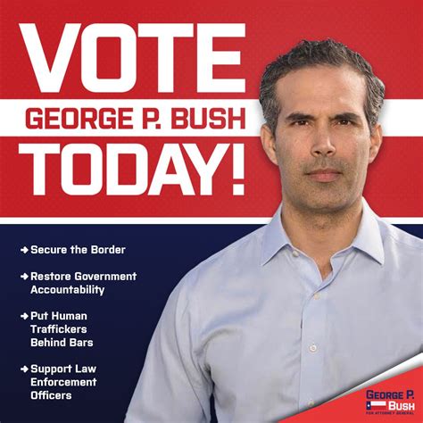 George P. Bush on LinkedIn: VOTE TODAY! Early voting is officially underway, help me restore ...