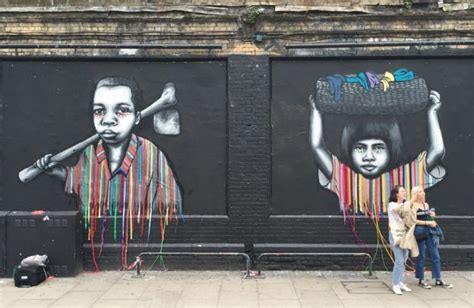 Villasanna and Zabou: Child Labor Free Collaboration | Shoreditch Street Art Tours London Street ...