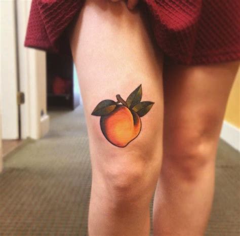 Peach Tattoo Ideas To Celebrate The National Eat A Peach Day