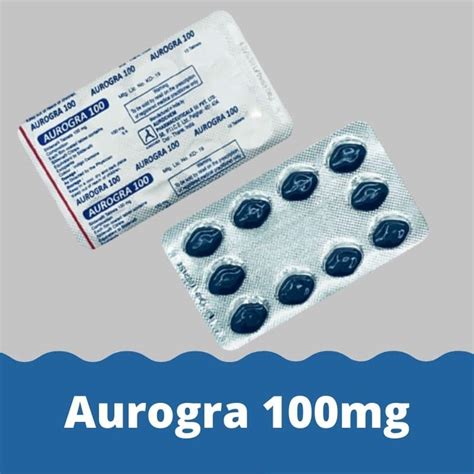 Aurogra 100 mg (Sildenafil Citrate) Tablet by Aurochem Labs