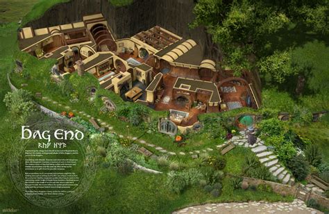 Just How Big Is Bag End? Let These Middle-earth Cross Sections Lay It Out | The hobbit, Hobbit ...