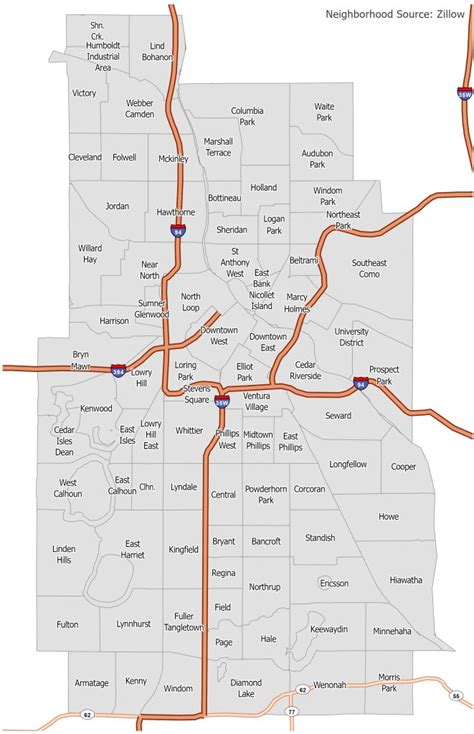 Minneapolis Neighborhood Map - GIS Geography