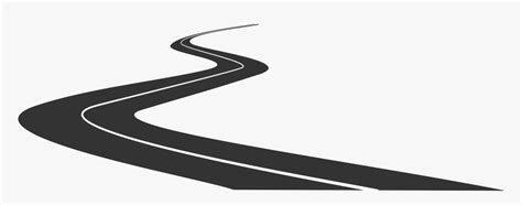 Winding Road Silhouette At - Transparent Background Road Icon, HD Png Download , Transparent Png ...