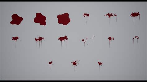 Stylized Animated Blood Decals in 2D Assets - UE Marketplace