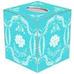 TB1204 -Turquoise Provencial Tissue Box Cover