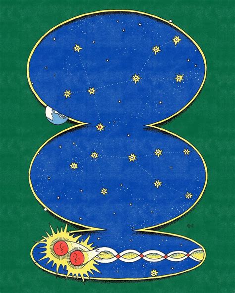 an image of the number three with stars and planets