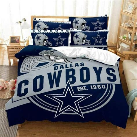 Dallas Cowboys Bedding Set 3PCS Of Duvet Cover Pillowcases Twin Full ...