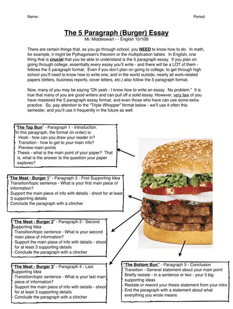 Hamburger paragraph writing examples pdf: Fill out & sign online | DocHub