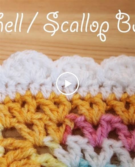 Easy Crochet Shell Scallop Border