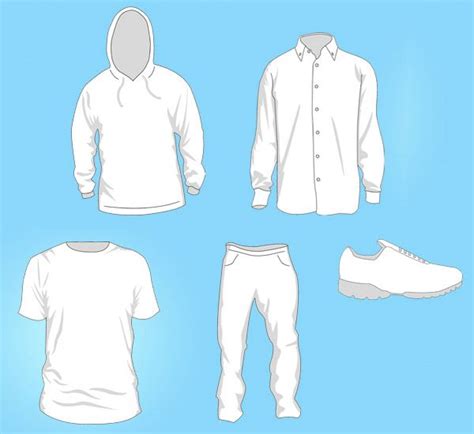 Free Vector Clothing Templates | Clothing templates, Vector clothes ...