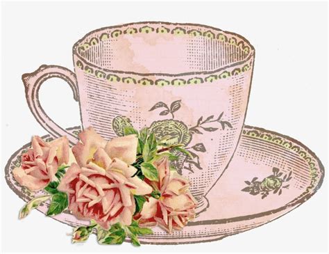 Teacup Clipart Outline Source - Vintage Tea Cup Clipart - Free Transparent PNG Download - PNGkey