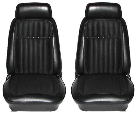 1969 Camaro Deluxe Comfortweave Interior Bucket Seat Covers Black ...