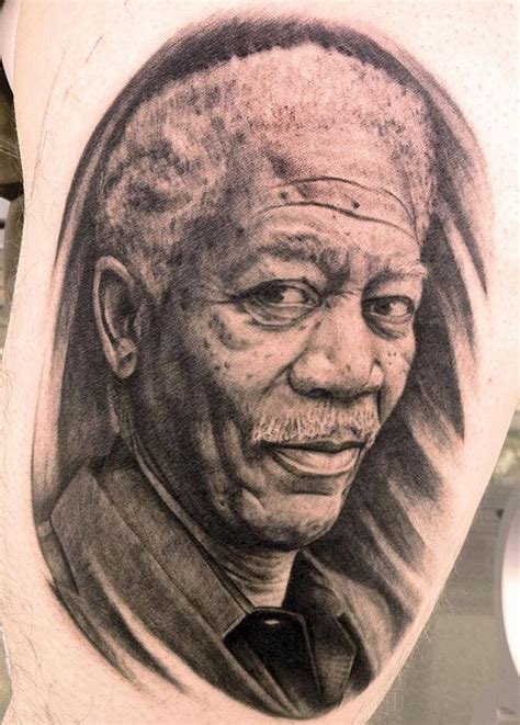 Morgan Freeman by Pepper: TattooNOW