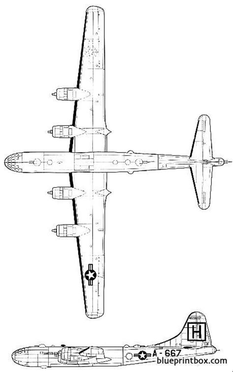 boeing b 29 superfortress 3 Plans Free Download - AeroFred.com ...