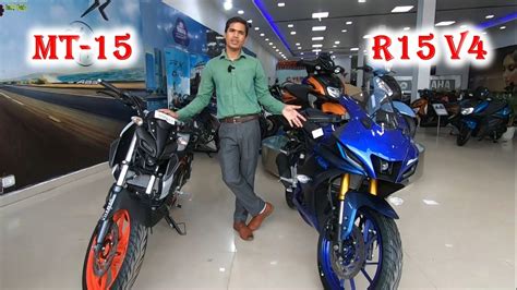 Yamaha R15 V4 vs MT15 Detailed Comparison Review - YouTube