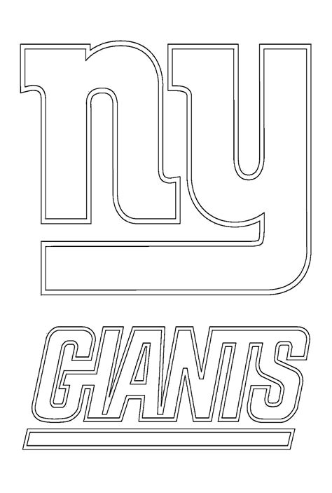 New York Giants Logo Coloring Page - Free Printable Coloring Pages