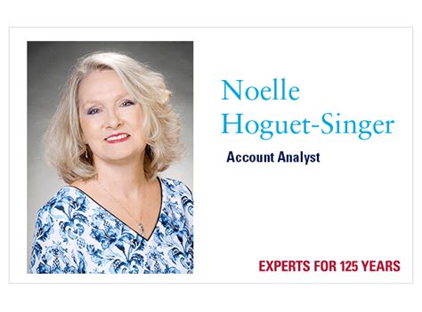 Please Welcome Noelle Hoguet-Singer, Account Analyst - Henderson Brothers