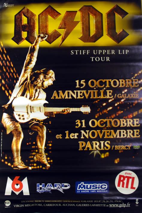 AC/DC Stiff Upper Lip Tour French Promo poster (610041)