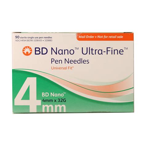 BD Nano Pen Needles 32g 4mm Case 12 | Pen Needles