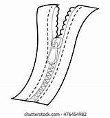 Coloring Book Outlined Zipper Stock Vector Royalty Free 476454982  sketch template