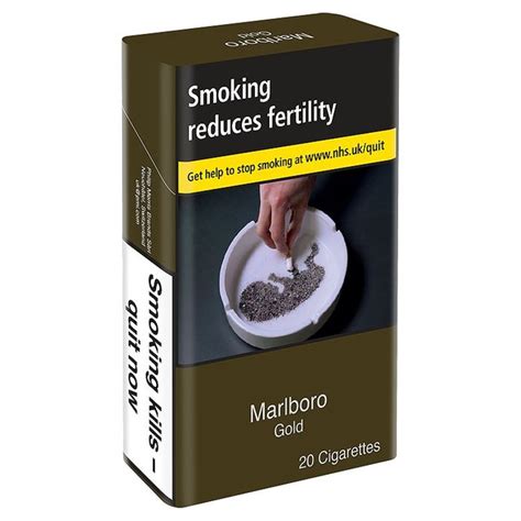 Marlboro Gold 100 per pack from Ocado