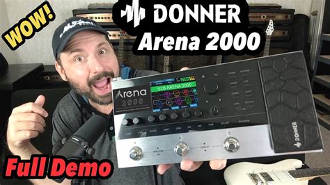 Donner Arena 2000 Beginner Guide Demo Review - Guitar Multi Effects - YouTube