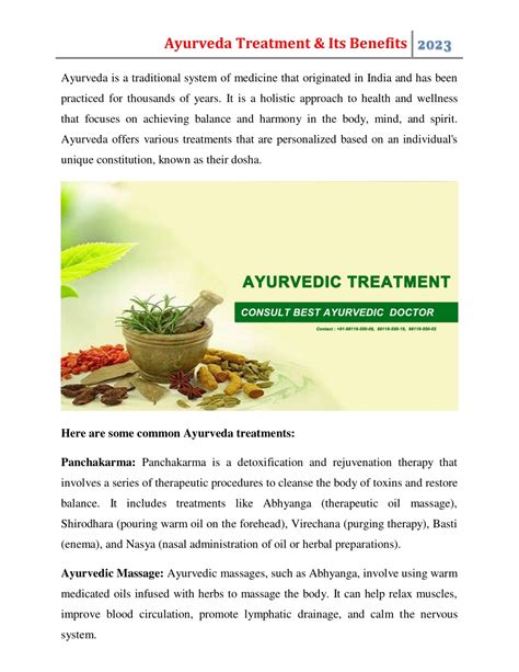 PPT - Ayurveda Treatment & Its Benefits PowerPoint Presentation, free download - ID:12109362