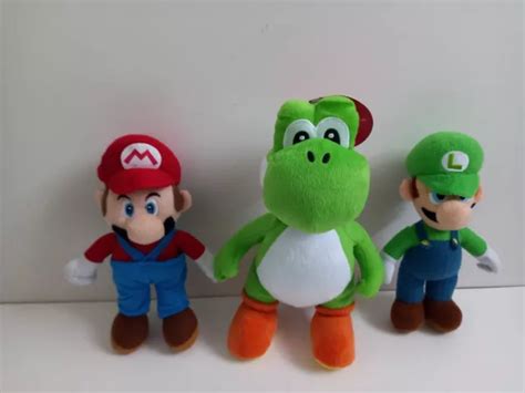 MARIO, LUIGI AND Yoshi Plush Bundle £13.99 - PicClick UK