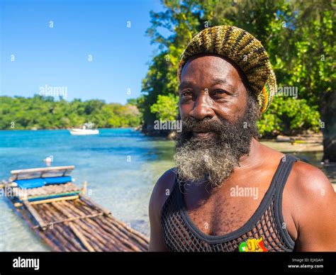 Jamaica, Port Antonio, portrait of a native Stock Photo - Alamy