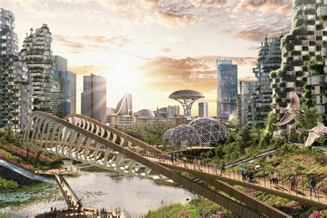 This is what a city ‘will look like’ in 2100 – with rain-absorbing skyscrapers and NO cars