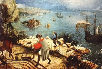 Bruegel Pieter - Landscape with the Fall of Icarus 1558 reproduction ...