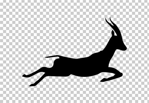 Gazelle Silhouette Running Icon PNG, Clipart, Animals, Black, Black And ...