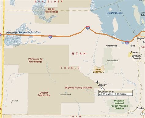 Dugway, Utah Map 2