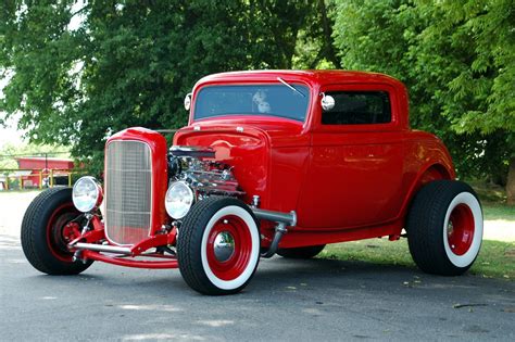 Customized Red Hot Rod Car Free Stock Photo - Public Domain Pictures