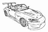 Honda S2000 Coloring Pages sketch template