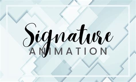 Create handwritten style animated signatures for signature animation by Suzane | Fiverr