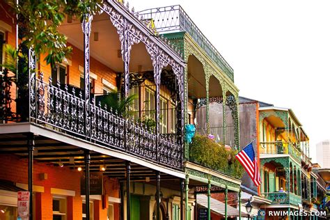 Framed Photo Print of FRENCH QUARTER ARCHITECTURE NEW ORLEANS LOUISIANA ...