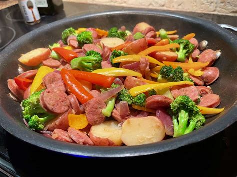 Skillet Sausage and Vegetables Recipe