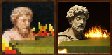 Bust Minecraft Painting Recreated : r/blender