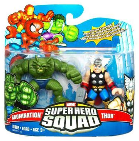 Marvel Super Hero Squad Series 17 Thor Abomination 3 Mini Figure 2-Pack ...