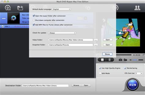 MacX DVD Ripper Mac Free Edition - Download, Review, Screenshots