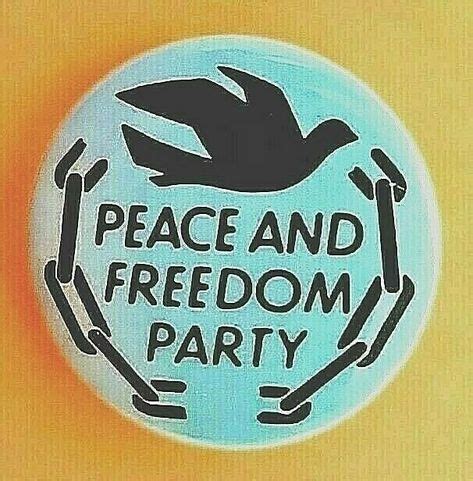 Details about PEACE AND FREEDOM PARTY 1968 Eldridge Cleaver Presidential campaign pin - BLUE ...